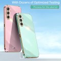 For Samsung Galaxy S23 FE 5G XINLI Straight Edge 6D Electroplate TPU Phone Case(Mint Green)