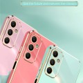 For Samsung Galaxy A05s XINLI Straight Edge 6D Electroplate TPU Phone Case(Pink)