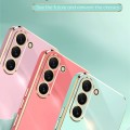For Samsung Galaxy S24 5G XINLI Straight Edge 6D Electroplate TPU Phone Case(Pink)