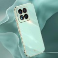 For Xiaomi 14 XINLI Straight Edge 6D Electroplate TPU Phone Case(Cherry Purple)