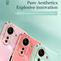 For Xiaomi Redmi 13C 4G XINLI Straight Edge 6D Electroplate TPU Phone Case(Cherry Purple)