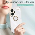 For Xiaomi Redmi Note 13 Pro+ XINLI Straight Edge 6D Electroplate TPU Phone Case with Ring Holder(Bl