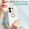 For Xiaomi Redmi Note 13 Pro XINLI Straight Edge 6D Electroplate TPU Phone Case with Ring Holder(Bla