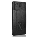 For Asus ROG Phone 8/ROG Phone 8 Pro Cow Pattern Sewing Skin PC + PU + TPU Phone Case(Black)