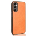 For Samsung Galaxy A05s 4G Cow Pattern Sewing Back Cover Phone Case(Orange)