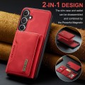 For Samsung Galaxy S24 5G DG.MING M2 Series 3-Fold Multi Card Bag + Magnetic Phone Case(Red)