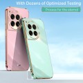 For OnePlus 12 XINLI Straight Edge 6D Electroplate TPU Phone Case(Mint Green)