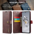 For OnePlus 12 DG.MING Crazy Horse Texture Detachable Magnetic Leather Case(Red)