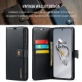 For OnePlus 12 DG.MING Crazy Horse Texture Detachable Magnetic Leather Case(Black)