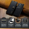 For OnePlus 12 DG.MING Crazy Horse Texture Detachable Magnetic Leather Case(Black)