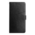 For Xiaomi Redmi 13C 4G Y-shaped Pattern Flip Leather Phone Case(Black)