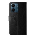 For Xiaomi Redmi 13C 4G Y-shaped Pattern Flip Leather Phone Case(Black)