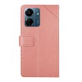 For Xiaomi Redmi 13C 4G Y-shaped Pattern Flip Leather Phone Case(Pink)