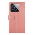 For Xiaomi 14 Y-shaped Pattern Flip Leather Phone Case(Pink)