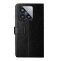 For Xiaomi 14 Pro Y-shaped Pattern Flip Leather Phone Case(Black)