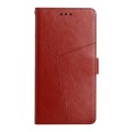 For Xiaomi 14 Pro Y-shaped Pattern Flip Leather Phone Case(Brown)