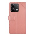 For Xiaomi Redmi Note 13 4G Y-shaped Pattern Flip Leather Phone Case(Pink)