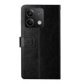 For Xiaomi Redmi Note 13 Pro 4G Global Y-shaped Pattern Flip Leather Phone Case(Black)
