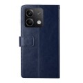 For Xiaomi Redmi Note 13 Pro 4G Global Y-shaped Pattern Flip Leather Phone Case(Blue)