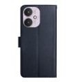 For Xiaomi Redmi 13C 5G Genuine Leather Fingerprint-proof Flip Phone Case(Blue)