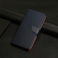 For Xiaomi 14 Ultra Genuine Leather Fingerprint-proof Flip Phone Case(Blue)