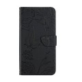 For Xiaomi Redmi A3 Skin Feel Butterfly Embossed Flip Leather Phone Case(Black)