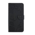 For Xiaomi Redmi Note 13 Pro 4G Global Skin Feel Butterfly Embossed Flip Leather Phone Case(Black)