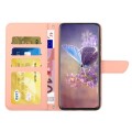 For Xiaomi 14 Ultra Skin Feel Butterfly Embossed Flip Leather Phone Case(Pink)