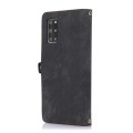 For Samsung Galaxy S20+ Zipper Card Slot Buckle Wallet Leather Phone Case(Black)
