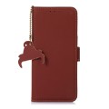 For Xiaomi 14 Pro Genuine Leather Magnetic RFID Leather Phone Case(Coffee)