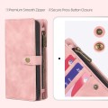 For Samsung Galaxy S21+ 5G Zipper Wallet Detachable MagSafe Leather Phone Case(Pink)
