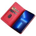 For Infinix Zero 30 4G Skin Feel Magnetic Leather Phone Case(Red)