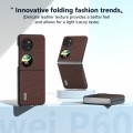 For Huawei Pocket 2 ABEEL Genuine Luxury Black Edge Phone Case(Coffee)