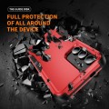 For Samsung Galaxy S24 5G TPU + PC Shockproof Protective Phone Case(Red + Black)