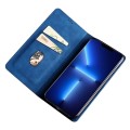 For Xiaomi 14 Skin Feel Magnetic Leather Phone Case(Blue)
