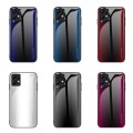 For Xiaomi Redmi Note 12 4G Global Texture Gradient Glass TPU Phone Case(Blue)