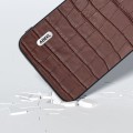 For Samsung Galaxy A05 ABEEL Crocodile Texture Genuine Leather Phone Case(Brown)