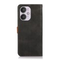 For Xiaomi Redmi 13C KHAZNEH Cowhide Texture Flip Leather Phone Case(Black)