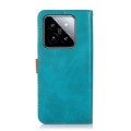 For Xiaomi 14 KHAZNEH Cowhide Texture Flip Leather Phone Case(Blue)