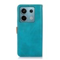 For Xiaomi Redmi Note 13 5G Global KHAZNEH Cowhide Texture Flip Leather Phone Case(Blue)