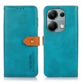 For Xiaomi Redmi Note 13 4G KHAZNEH Cowhide Texture Flip Leather Phone Case(Blue)