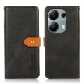 For Xiaomi Redmi Note 13 Pro 4G / POCO M6 Pro KHAZNEH Cowhide Texture Flip Leather Phone Case(Black)