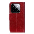 For Xiaomi 14 Nappa Texture Horizontal Flip Leather Phone Case(Red)