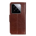 For Xiaomi 14 Nappa Texture Horizontal Flip Leather Phone Case(Brown)