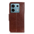 For Xiaomi Redmi Note 13 5G Global Nappa Texture Horizontal Flip Leather Phone Case(Brown)