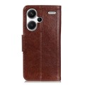 For Xiaomi Redmi Note 13 Pro+ 5G Global Nappa Texture Horizontal Flip Leather Phone Case(Brown)