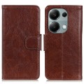 For Xiaomi Redmi Note 13 4G Nappa Texture Horizontal Flip Leather Phone Case(Brown)