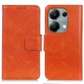 For Xiaomi Redmi Note 13 4G Nappa Texture Horizontal Flip Leather Phone Case(Orange)
