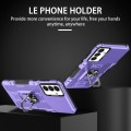 For Samsung Galaxy A13 5G Ring Holder Armor Hybrid Phone Case(Purple)