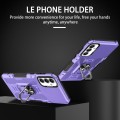 For Samsung Galaxy A14 5G Ring Holder Armor Hybrid Phone Case(Purple)